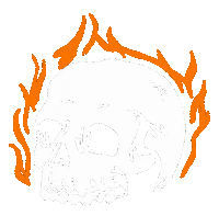 fabianwolfram halloween fire scary creepy Sticker