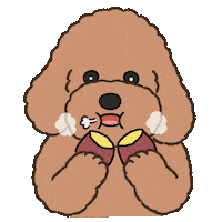 Puppy Poodle Sticker