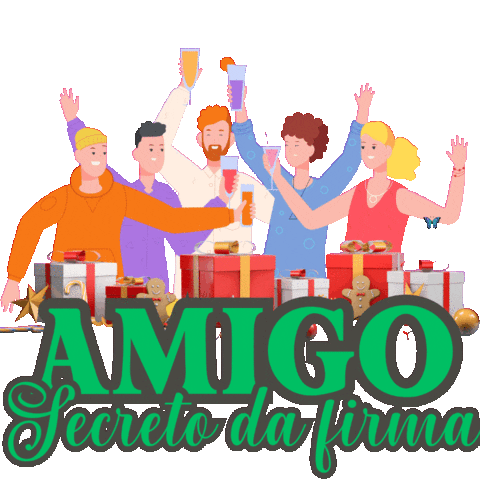 elistorycriativo amigo secreto amigo secreto da firma elistorycriativo amigo secreto da firma Sticker
