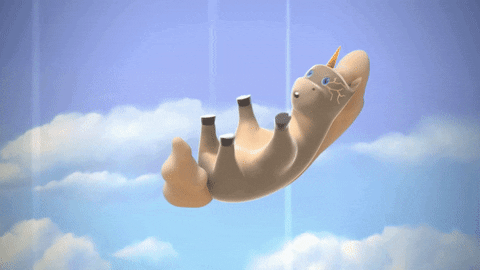 Unicorn Falling GIF by Crypto Unicorns