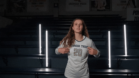Georgia Tech Volleyball GIF by Georgia Tech Yellow Jackets