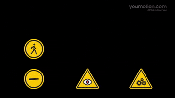 Warning And Prohibition Signs Set | Video |You Motion