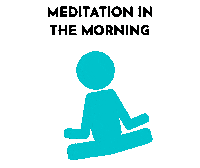 Morning Meditation Sticker by Aaron Wolf Music