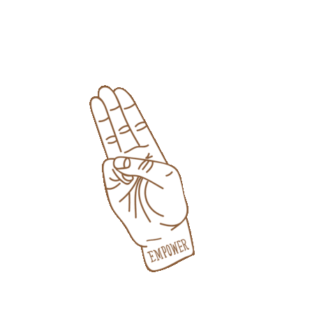 Empower Sign Language Sticker by ICAN