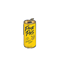 Happy Hour Drink Sticker by Faux Pas Canned Cocktails