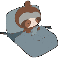 Stay Up Sloth Sticker