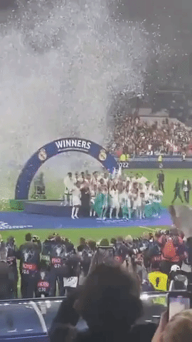 Crowd Cheers as Real Madrid Crowned Champions