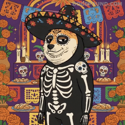 Celebrate Day Of The Dead GIF by Doge Pound