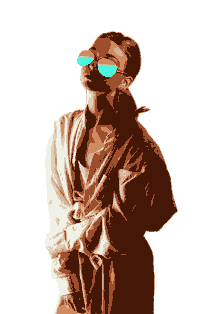 harshinijk girl fashion summer sunglasses Sticker