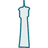 Rhein Neckar Wasserturm Sticker