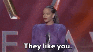 They Like You Rihanna GIF by BET
