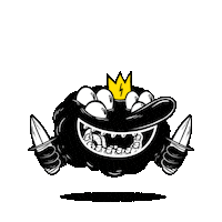 ronthekiller cartoon hungry evil looking Sticker