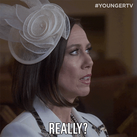 Surprised Miriamshor GIF by YoungerTV