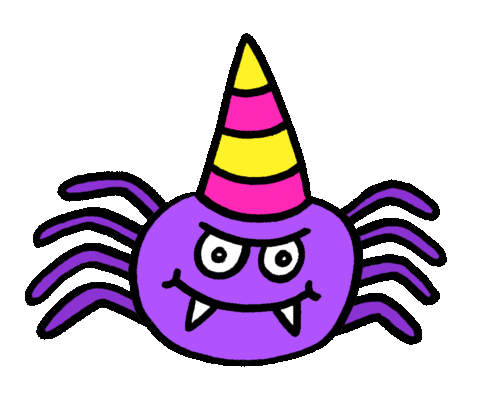 Halloween Spider Sticker by Russell Taysom