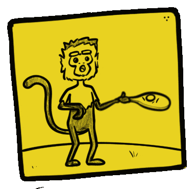 stickoscr giphyupload monkey sloth mono Sticker