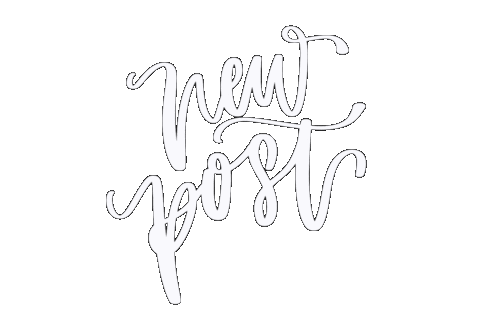 New Post Lettering Sticker