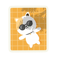 Cat Resting Sticker