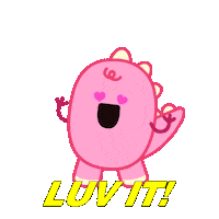 I Love You Hearts Sticker by DINOSALLY