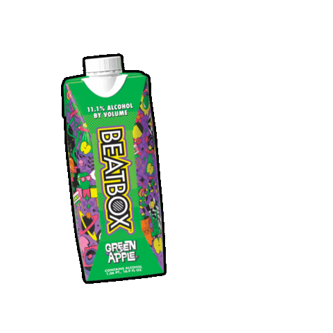 Green Apple Sticker by BeatBox Beverages