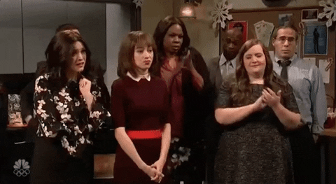 cecily strong applause GIF by Saturday Night Live