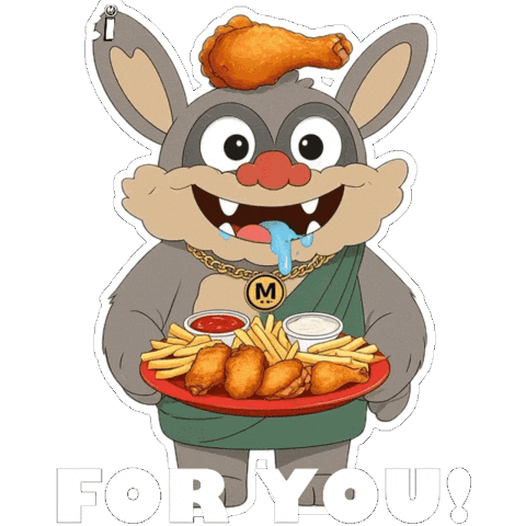 Hungry Fast Food Sticker
