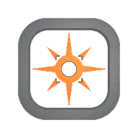 Compass Bussola Sticker