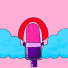 rainbow recording GIF by jesscoutureart