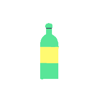 Celebrate Sparkling Wine Sticker by The Rocket Panda