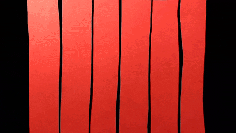 ImyGeorge red rip paper cut GIF