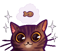 Tabby Cat Sticker by Erika Rivera