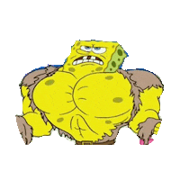 sponge bob gym STICKER by imoji