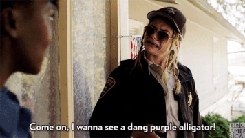 dirk gently purple alligator GIF by BBC America