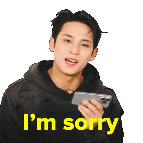 Sorry K Pop Sticker by BuzzFeed