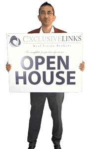 Open House Transparency Sticker by Exclusive Links Real Estate Brokers