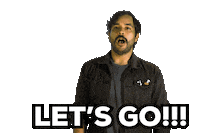 Excited Lets Go Sticker by Mega 64