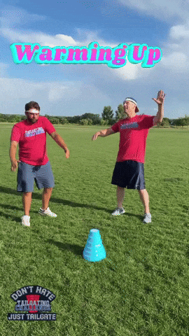 Stretching Warm Up GIF by Tailgating Challenge
