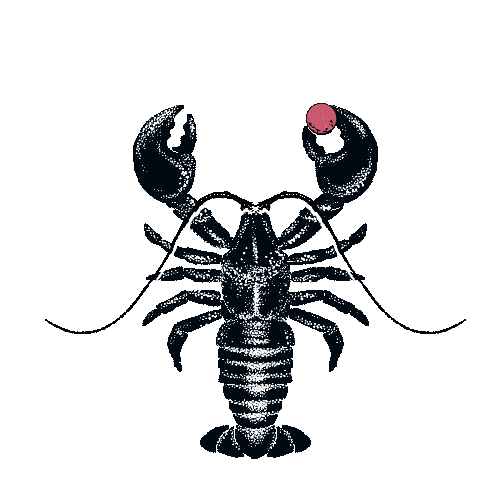 vicreg tarot lobster fulgor themoon Sticker