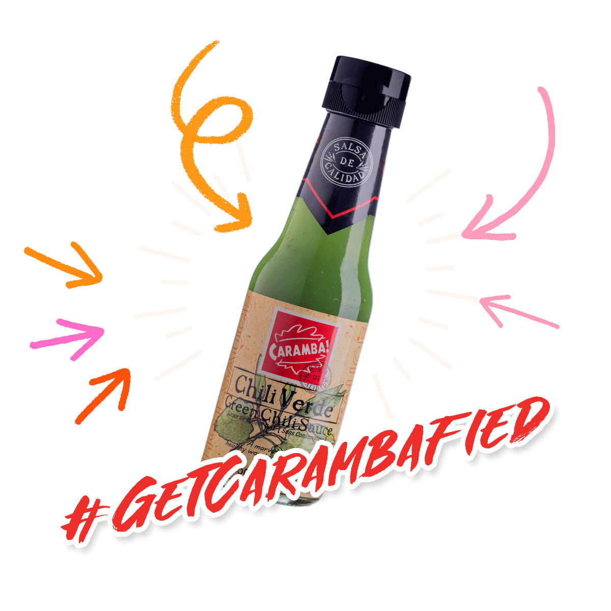 carambafoods hot spicy salsa spice Sticker