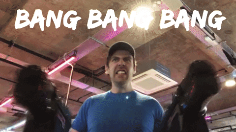 Bang Bang Bang Fire GIF by Extreme Improv