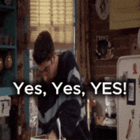 Runost yes friends giggle ross GIF
