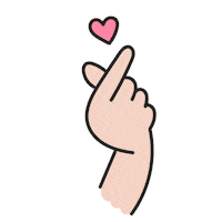 Hand Love Sticker by Estúdio Amei