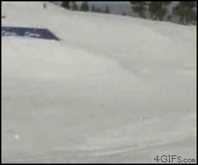 ski fail GIF