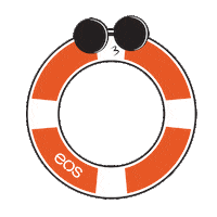 Blue Raspberry Ocean Sticker by eos Products