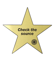 Gold Star Election Sticker by Pew Research Center