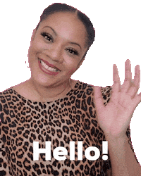 Good Morning Hello Sticker by Kiaundra Jackson