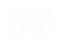 Calligraphy Goldenhour Sticker