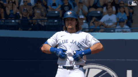Flexing Blue Jays GIF by Toronto Blue Jays