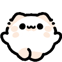 Cat Happy Dance Sticker by MYAOWL