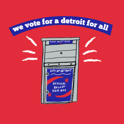 Voting Ballot Box GIF by We the People MI Action Fund