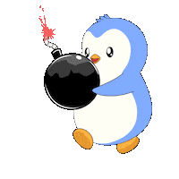 Run Running Sticker by Pudgy Penguins